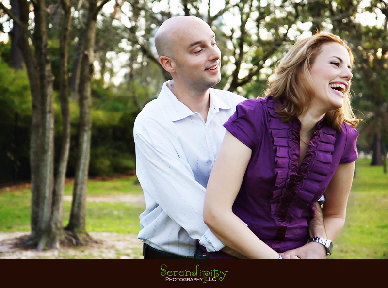 engagement session at Hermann Park