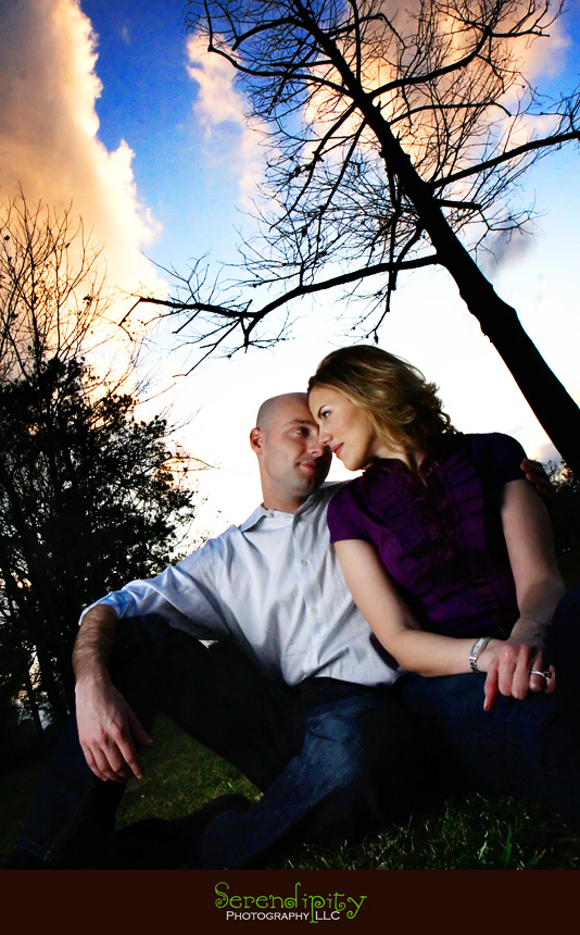 engagement session at Hermann Park
