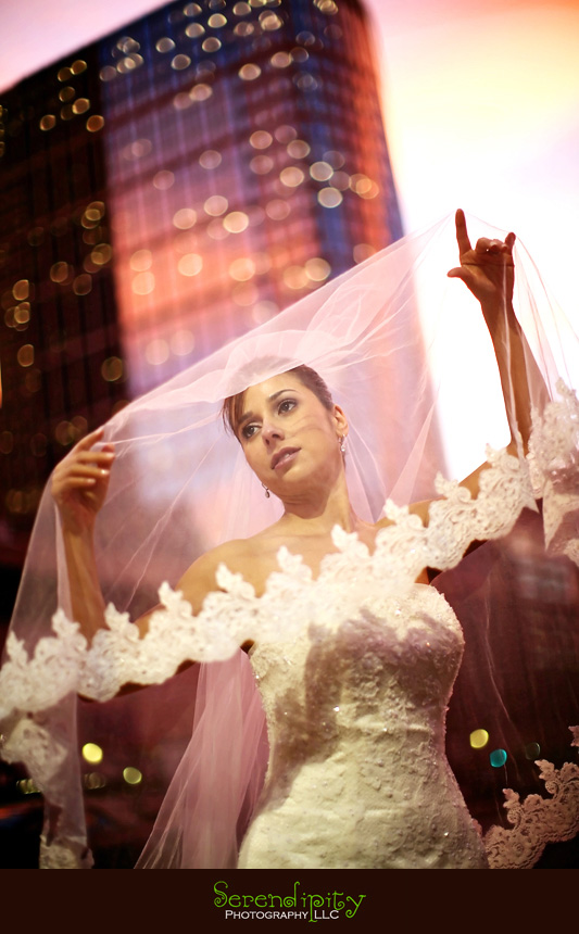 bridal portrait session, trash the dress session, houston downtown, parking lot, main, preston