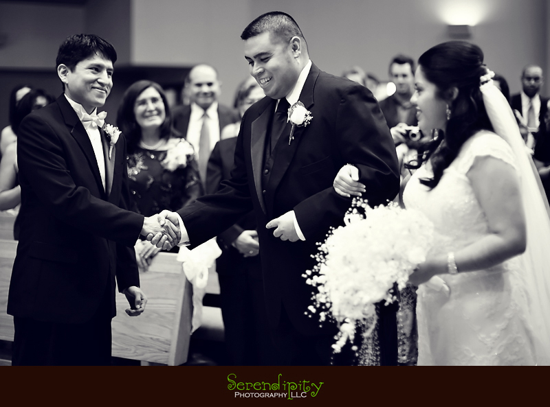 wedding ceremony, giving the bride away