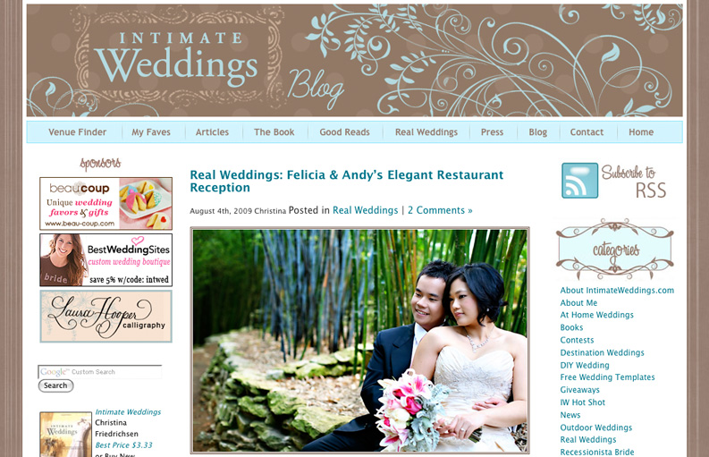featured on intimate weddings
