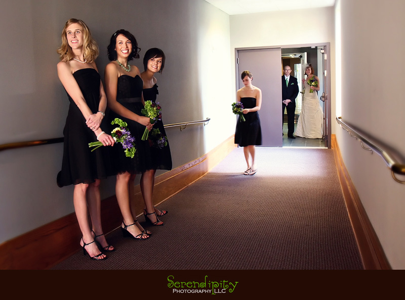 getting ready for the ceremony