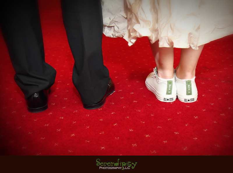 bride's shoes