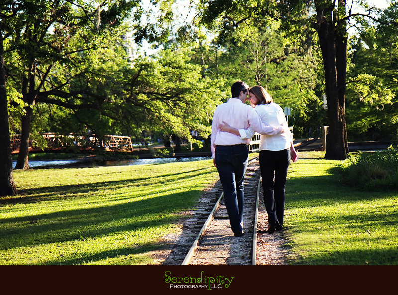 engagement portrait, Hermann Park