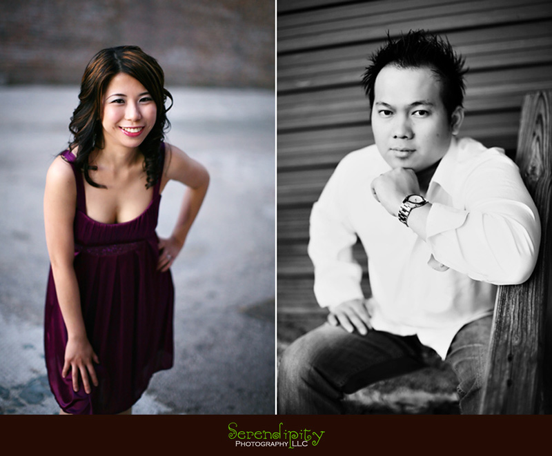 downtown houston, engagement photography, parking lot