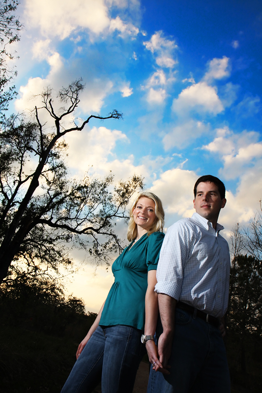 hermann park, downtown houston, engagement photography