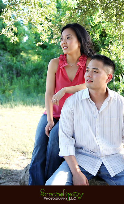 hermann park, downtown houston, engagement photography