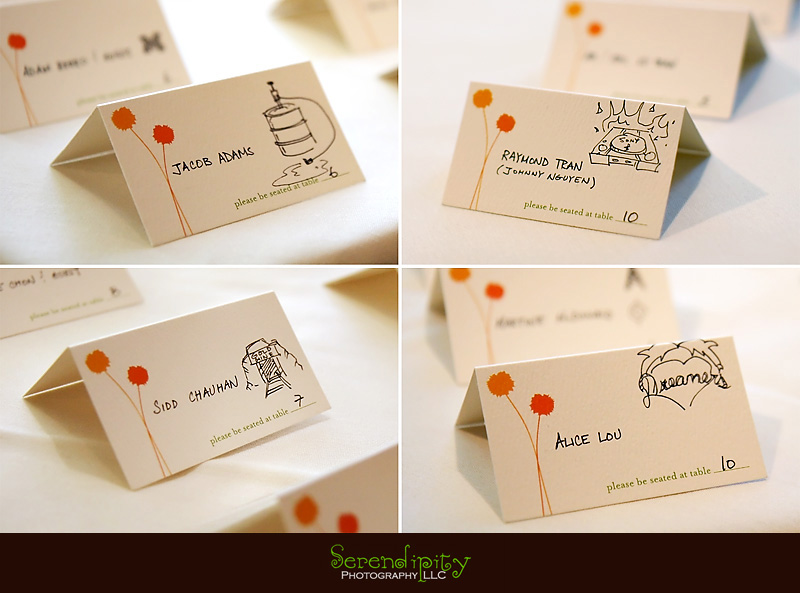 houston wedding photographer, table cards