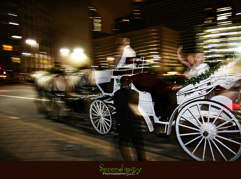 houston wedding photographer, wedding exit, carriage exit, petroleum club