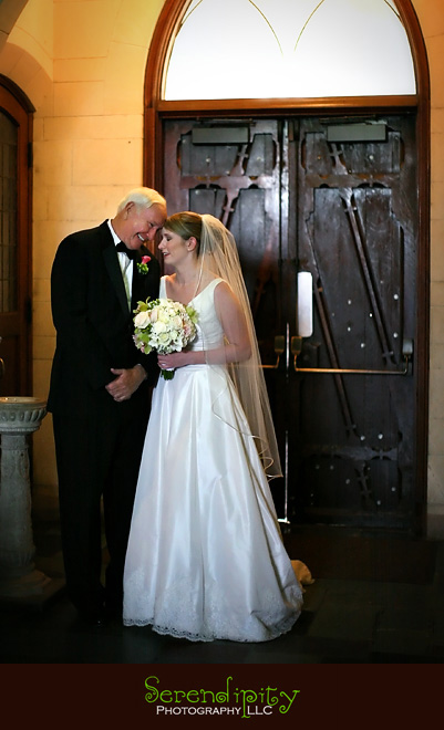 houston wedding photographer, Magnolia Hotel, sweet moment with father of the bride