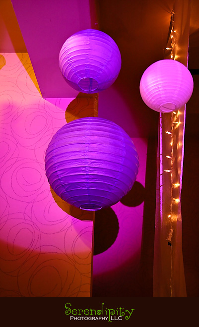 houston wedding photographer, St Edith Stein, Hotel Derek, Kim Son, lantern balls at reception