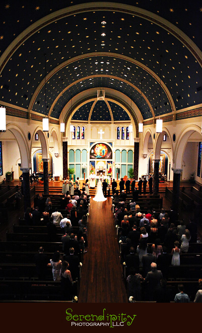 Houston wedding photographer, Hotel Derek, All Saints Catholic Church