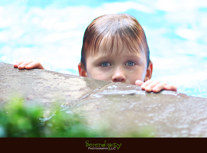 River Oaks Photography, Children Birthday Party Photography, kid in the pool