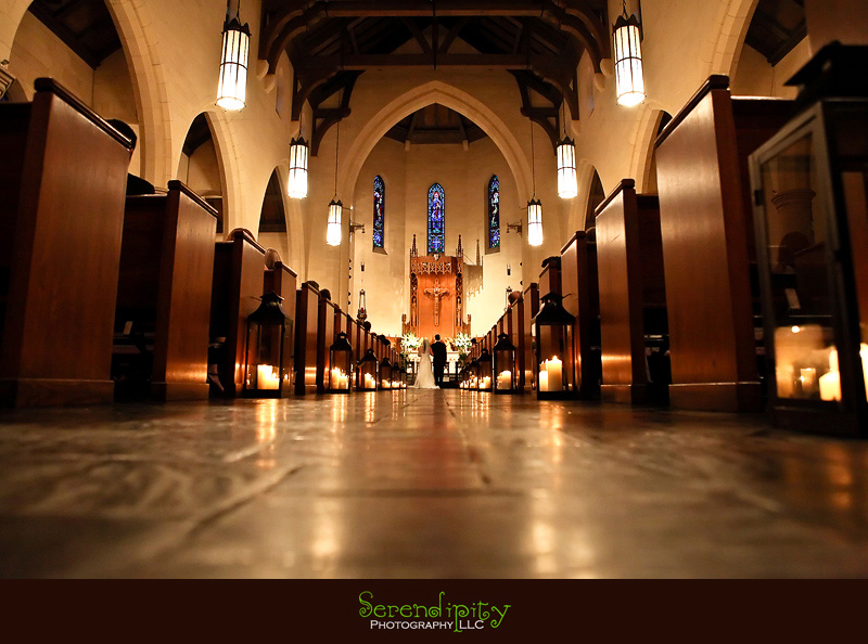 Houston wedding photographer, Holy Rosary, Houston Museum of Natural Science, church ceremony photo