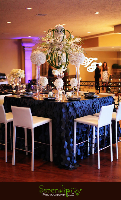 Houston wedding photographer, Villa Rinata, reception table setup
