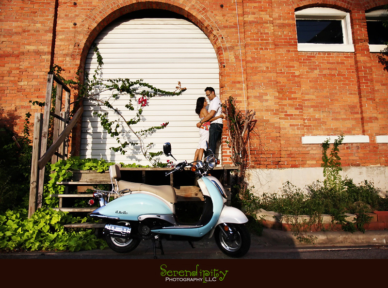 Houston Downtown Engagement Photography, Art Studio District