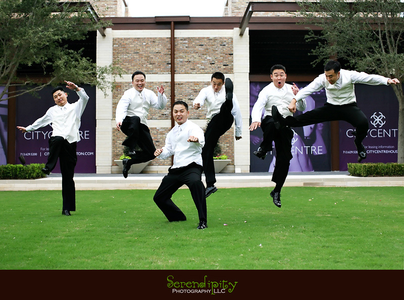 Houston wedding photographer, Memorial Drive Presbyterian, groom and his boys