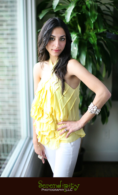 Fashion shoot, stylist