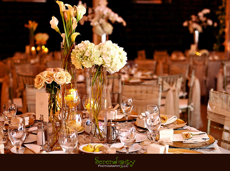 Houston wedding photographer, St George Orthodox Christian Church Ceremony, Alden Hotel Reception, centerpiece