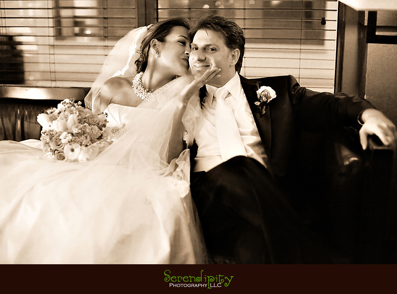 Houston wedding photographer, St George Orthodox Christian Church  Ceremony, Alden Hotel Reception, cut bride and groom portrait