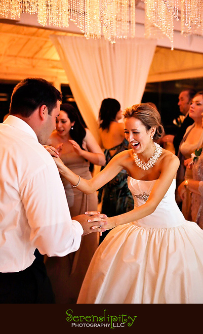 Houston wedding photographer, St George Orthodox Christian Church Ceremony, Alden Hotel Reception, bride dancing