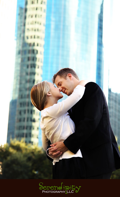 Houston Engagement Photography, Engagement Session Pictures, Houston Downtown Engagement Portrait