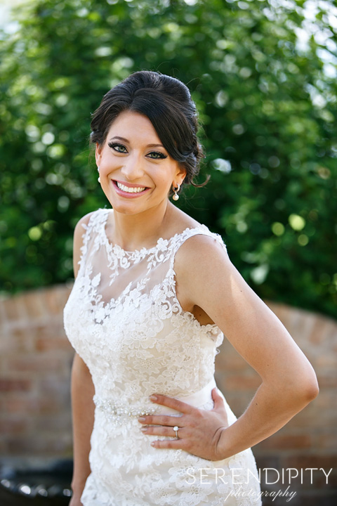 Bridal Session at Houston Country Club, Outdoor Bridal Portrait 